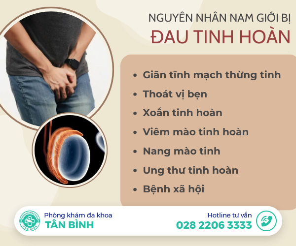 Đau tinh hoàn - Nam giới nên cảnh giác bệnh lý nguy hiểm