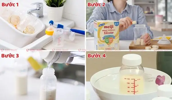 Viên Sữa Meiji Pha Bao Nhiêu Nước & Nhiệt Độ Đúng Chuẩn