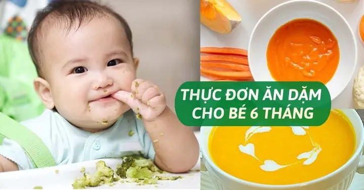 Thực Đơn Ăn Dặm Cho Bé 6 Tháng: Chuẩn Khoa Học, Đủ Chất, Tăng Cân