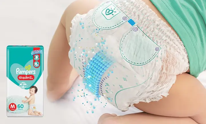 Bỉm Pamper Có Hạt Bên Trong: Giải Mã Thành Phần Thấm Hút An Toàn Cho Bé