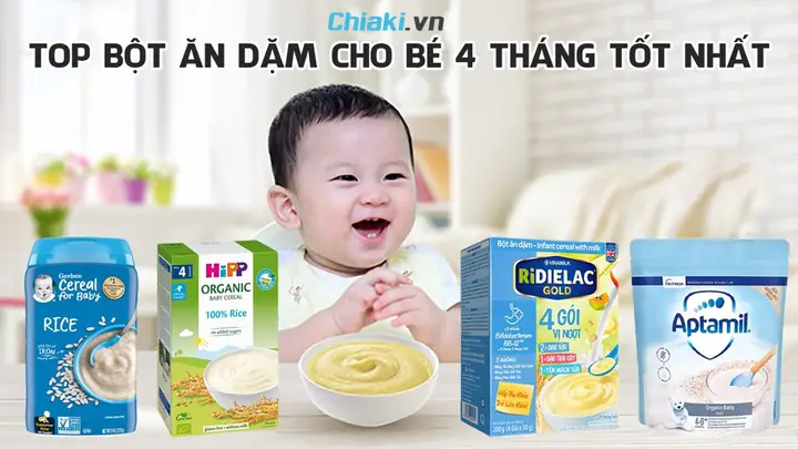Bột Ăn Dặm Cho Bé 4 Tháng: Khi Nào Bắt Đầu & Chọn Loại Nào Tốt Nhất? Bột Ăn Dặm Cho Bé 4 Tháng: Khi Nào Bắt Đầu & Chọn Loại Nào Tốt Nhất?