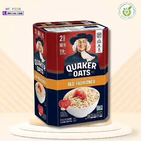 Bột Yến Mạch Quaker Oats Mỹ: Nguồn Dinh Dưỡng & Lợi Ích Sức Khỏe Toàn Diện