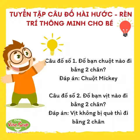 Khám Phá Thế Giới Câu Đố Vui Cho Bé: Rèn Luyện Trí Thông Minh Mỗi Ngày! Khám Phá Thế Giới Câu Đố Vui Cho Bé: Rèn Luyện Trí Thông Minh Mỗi Ngày!