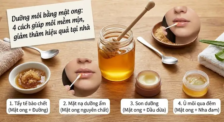 Cách Chăm Sóc Môi Bằng Mật Ong: Bí Quyết Cho Đôi Môi Mềm Mại, Căng Mọng Tự Nhiên
