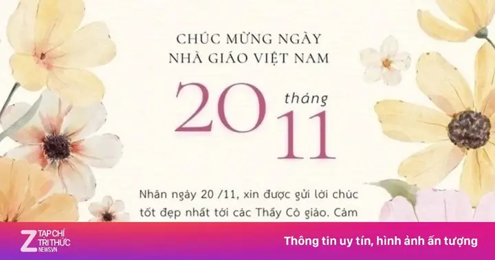 100+ Lời Chúc 20/11 Ngắn Gọn, Ý Nghĩa Và Tình Cảm Dành Tặng Cô Giáo Yêu Quý