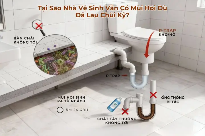 Cách Diệt Khuẩn Nhà Vệ Sinh Hiệu Quả & Kháng Khuẩn Tối Ưu Cho Gia Đình