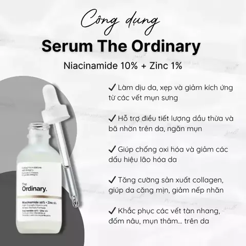 Cách Dùng Serum The Ordinary Niacinamide 10% + Zinc 1%: Hướng Dẫn Chi Tiết Cho Da Mụn & Lỗ Chân Lông To Cách Dùng Serum The Ordinary Niacinamide 10% + Zinc 1%: Hướng Dẫn Chi Tiết Cho Da Mụn & Lỗ Chân Lông To