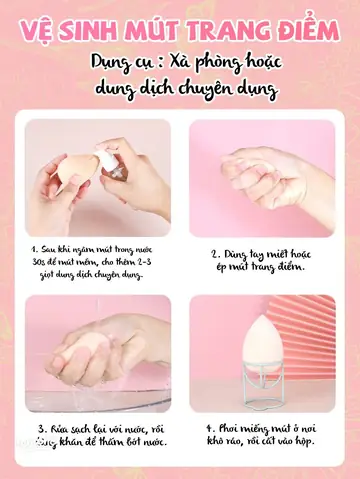 Cách Giặt Mút Trang Điểm Đúng Cách: Hướng Dẫn Chi Tiết Cho Độ Bền Và Vệ Sinh