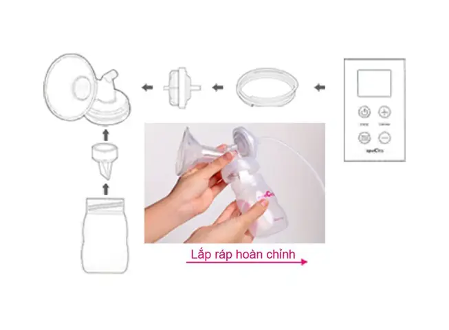 Cách Lắp Máy Hút Sữa Spectra Đơn Giản, Chuẩn Xác Cho Mẹ