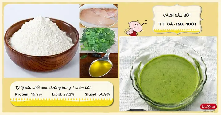 Cách Nấu Bột Thịt Gà Cho Bé 6 Tháng Chuẩn Dinh Dưỡng, An Toàn Cách Nấu Bột Thịt Gà Cho Bé 6 Tháng Chuẩn Dinh Dưỡng, An Toàn