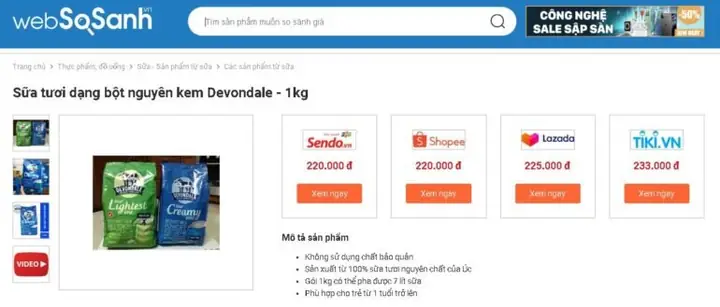 Cách Pha Sữa Bột Nguyên Kem Devondale Chuẩn Giúp Bé Tăng Cân Khỏe Mạnh