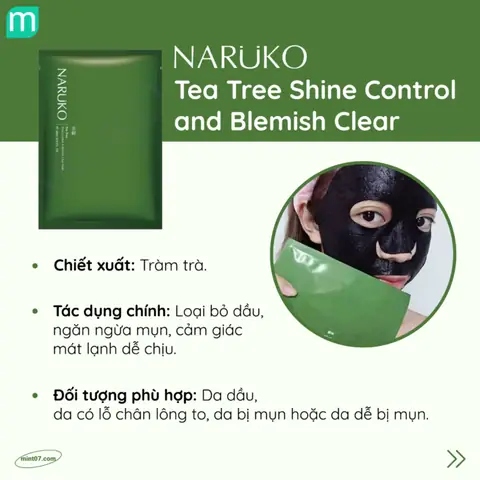 Hướng Dẫn Sử Dụng Mặt Nạ Tràm Trà Naruko Chuẩn & Hiệu Quả Cho Da Mụn