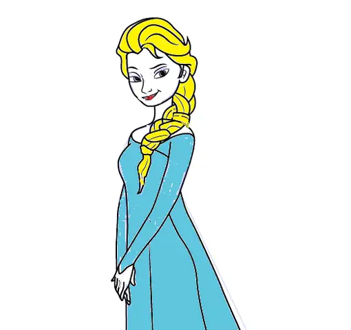 Cách Vẽ Elsa