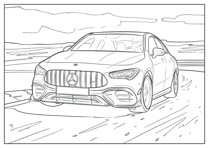 Cách Vẽ Mercedes