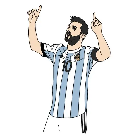 Cách Vẽ Messi