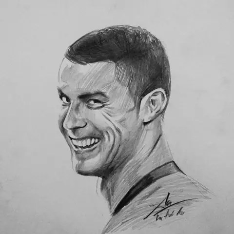 Cách Vẽ Ronaldo