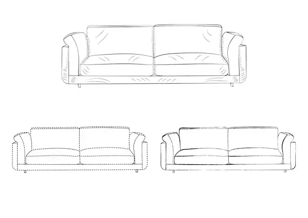 Cách Vẽ Sofa