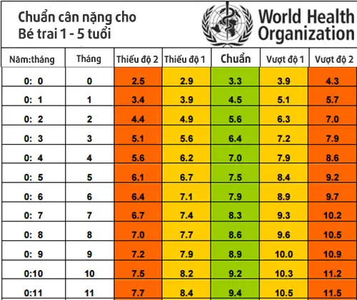 Bảng Cân Nặng Trẻ Theo Tháng: Chuẩn Who & Cách Theo Dõi Phát Triển Toàn Diện Bảng Cân Nặng Trẻ Theo Tháng: Chuẩn Who & Cách Theo Dõi Phát Triển Toàn Diện