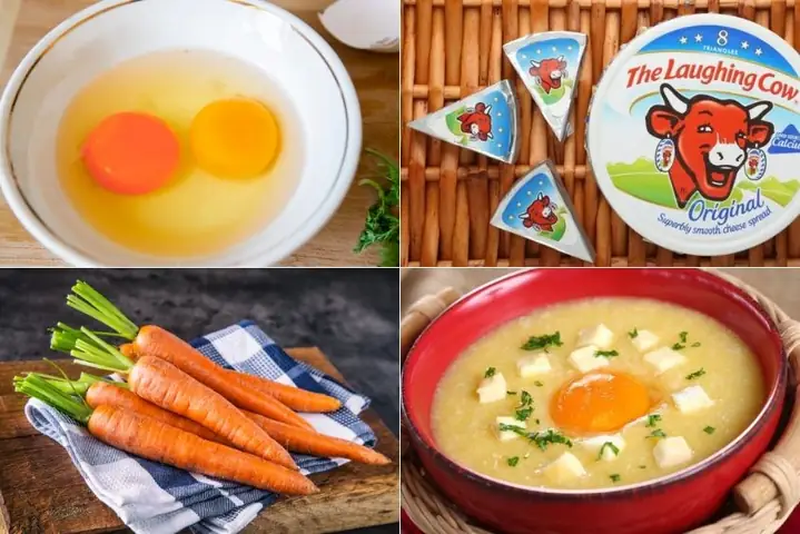 Công Thức Cách Nấu Cháo Trứng Cà Rốt Cho Bé Ăn Dặm Ngon, Bổ Dưỡng, Tăng Cân, Sáng Mắt
