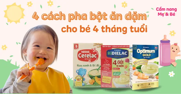 Bé 4 Tháng Ăn Dặm: Khi Nào Bắt Đầu, Thực Đơn Dinh Dưỡng & Lưu Ý Quan Trọng Bé 4 Tháng Ăn Dặm: Khi Nào Bắt Đầu, Thực Đơn Dinh Dưỡng & Lưu Ý Quan Trọng