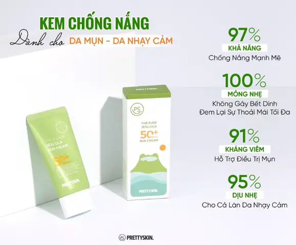 Top Kem Chống Nắng Cho Da Mụn Nhạy Cảm: Lựa Chọn Chuẩn Khuyên Dùng Từ Chuyên Gia