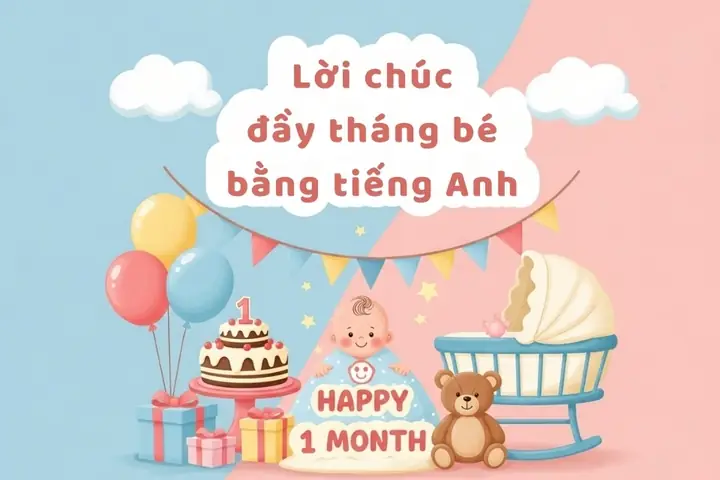 100+ Lời Chúc Mừng Đầy Tháng Tiếng Anh Ngọt Ngào & Ý Nghĩa Nhất Cho Bé 100+ Lời Chúc Mừng Đầy Tháng Tiếng Anh Ngọt Ngào & Ý Nghĩa Nhất Cho Bé