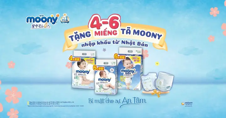 Chương Trình Khuyến Mãi Bỉm Moony Tháng Tháng Hiện Tại: Ưu Đãi Hấp Dẫn, Giá Tốt Nhất Cho Mẹ Và Bé