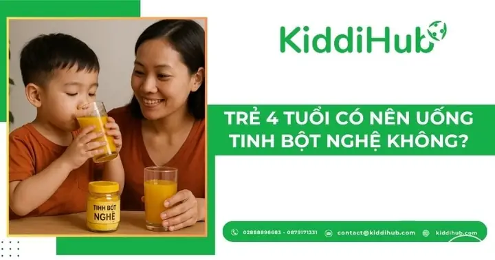 Trẻ Em Có Nên Uống Tinh Bột Nghệ Không? Lợi Ích, Cách Dùng An Toàn