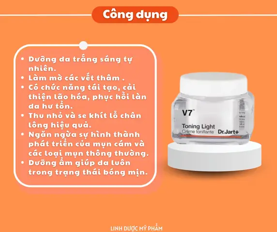 Công Dụng Bất Ngờ Của Kem V7 Toning Light: Nâng Tông Da Tức Thì, Mờ Thâm Sạm