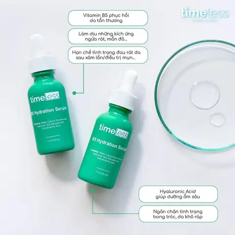 Công Dụng Serum Timeless B5: Phục Hồi, Dưỡng Ẩm Chuyên Sâu Cho Làn Da Mịn Màng