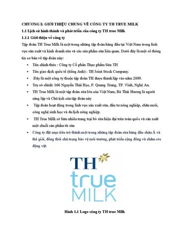 Giới Thiệu Công Ty Sữa Th True Milk: Hành Trình Kiến Tạo Chất Lượng Sữa Việt