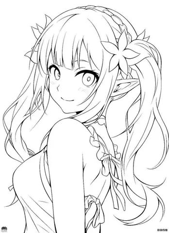 Tổng Hợp & Chia Sẻ Tranh Tô Màu Anime Girl Đẹp Nhất Cho Mọi Lứa Tuổi