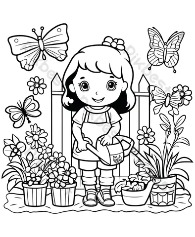 Tranh Tô Màu Vườn Hoa Đẹp Tuyệt: Tải Miễn Phí & Ý Tưởng Sáng Tạo Cho Bé