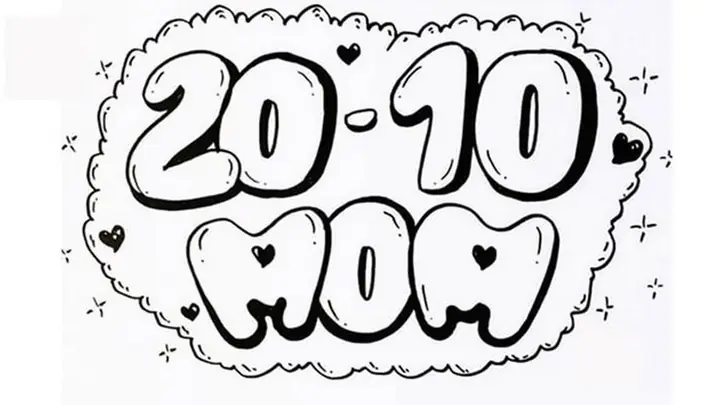 Tải Miễn Phí Tranh Tô Màu Thiệp 20/10 Đẹp & Dễ Thương Cho Bé