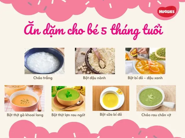 Hướng Dẫn Ăn Dặm Cho Bé 5 Tháng Tuổi: Thực Đơn, Lịch Ăn Chuẩn Chuyên Gia Hướng Dẫn Ăn Dặm Cho Bé 5 Tháng Tuổi: Thực Đơn, Lịch Ăn Chuẩn Chuyên Gia