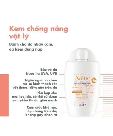 Kem Chống Nắng Avene: Vật Lý, Hóa Học Hay Lai? Phân Biệt & Lựa Chọn Tốt Nhất Kem Chống Nắng Avene: Vật Lý, Hóa Học Hay Lai? Phân Biệt & Lựa Chọn Tốt Nhất