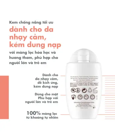 Kem Chống Nắng Avene: Vật Lý, Hóa Học Hay Lai? Phân Biệt & Lựa Chọn Tốt Nhất