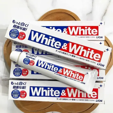 Kem Đánh Răng White & White Lion Nhật Bản: Trắng Răng, Thơm Miệng Hiệu Quả Kem Đánh Răng White & White Lion Nhật Bản: Trắng Răng, Thơm Miệng Hiệu Quả