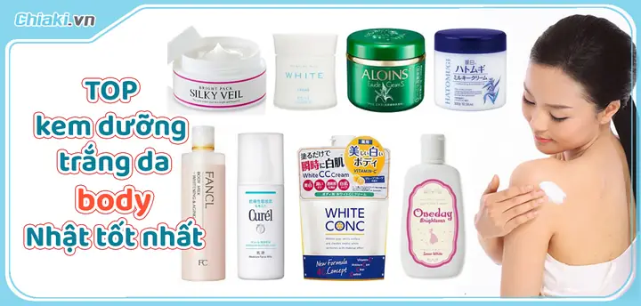 Top 10 Kem Dưỡng Da Toàn Thân Nhật Bản Tốt Nhất: Trắng Sáng, Mịn Màng Tự Nhiên