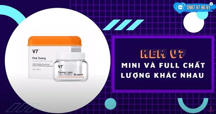 Kem V7 Pink Toning Và V7 Toning Light Khác Nhau Như Thế Nào? So Sánh Chi Tiết