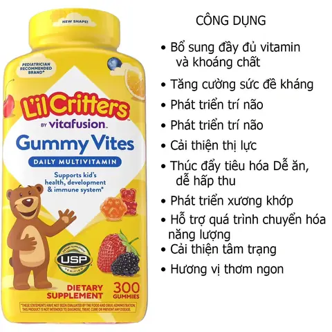 Top 10 Kẹo Dẻo Vitamin Cho Bé Của Mỹ Tốt Nhất 2024: Hướng Dẫn Chọn Lựa Thông Minh