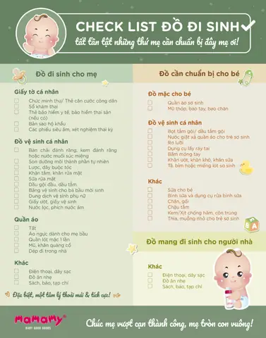Kinh Nghiệm Chuẩn Bị Đồ Đi Sinh Cho Mẹ Và Bé: Danh Sách Đầy Đủ, Gọn Nhẹ Từ A-z Kinh Nghiệm Chuẩn Bị Đồ Đi Sinh Cho Mẹ Và Bé: Danh Sách Đầy Đủ, Gọn Nhẹ Từ A-z