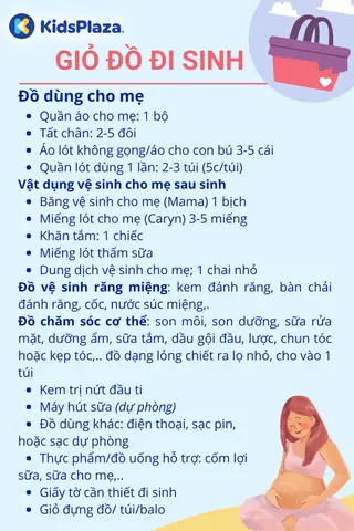 Kinh Nghiệm Chuẩn Bị Đồ Đi Sinh Cho Mẹ Và Bé: Danh Sách Đầy Đủ, Gọn Nhẹ Từ A-z Kinh Nghiệm Chuẩn Bị Đồ Đi Sinh Cho Mẹ Và Bé: Danh Sách Đầy Đủ, Gọn Nhẹ Từ A-z