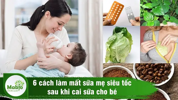Mẹo Cai Sữa Mẹ An Toàn: Giảm Căng Tức, Hết Sữa Nhanh Mà Không Ảnh Hưởng Sức Khỏe