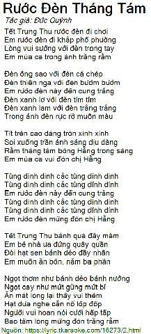 Lời Bài Hát Rước Đèn Trung Thu: Trọn Bộ Lời, Ý Nghĩa Và Các Phiên Bản Hay Nhất Lời Bài Hát Rước Đèn Trung Thu: Trọn Bộ Lời, Ý Nghĩa Và Các Phiên Bản Hay Nhất