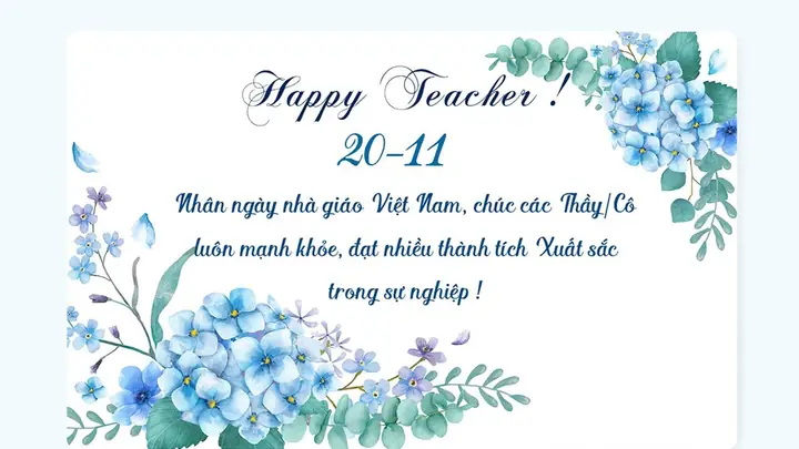 Tuyển Chọn Lời Chúc 20/11 Ý Nghĩa Nhất Dành Tặng Thầy Cô Từ Học Sinh