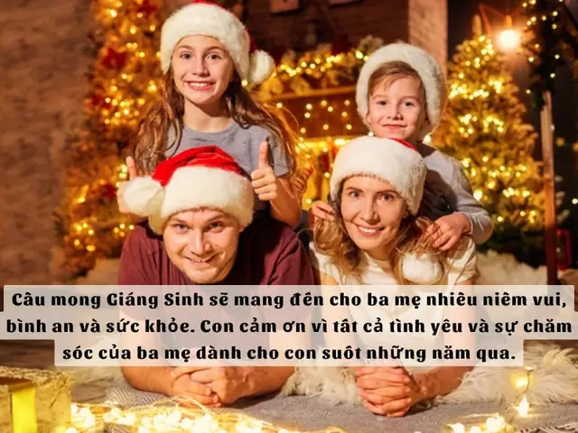 Lời Chúc Giáng Sinh Cho Ba Mẹ: Ấm Áp, Ý Nghĩa Nhất Dành Tặng Đấng Sinh Thành