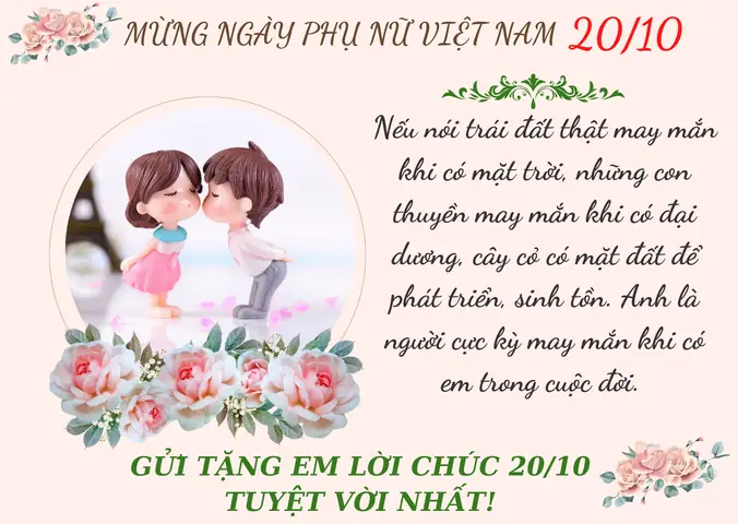 Tuyển Tập Lời Chúc 20/10 Ý Nghĩa Dành Tặng Phụ Nữ Việt Nam