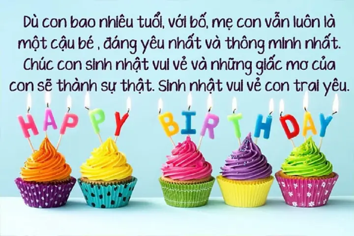 Lời Chúc Sinh Nhật Con Yêu: Những Thông Điệp Ngọt Ngào, Ý Nghĩa Nhất Từ Ba Mẹ