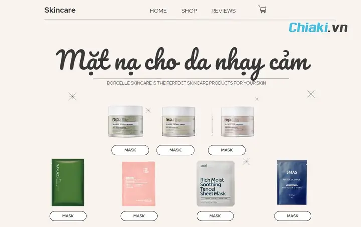 Mask Dành Cho Da Nhạy Cảm: Lựa Chọn Tốt Nhất Giúp Làm Dịu & Phục Hồi Làn Da Yếu